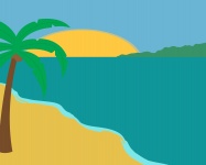 Tropical Beach Palm Tree