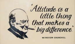 Vintage segno Winston Churchill