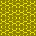 Colmeia de abelhas amarela