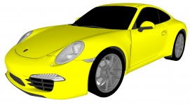 Porsche jaune
