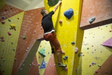 Young man's climbing
