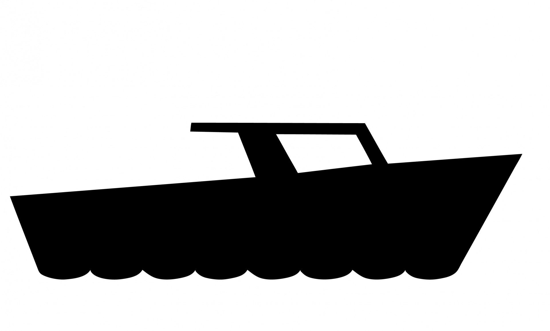 船剪影符号标志