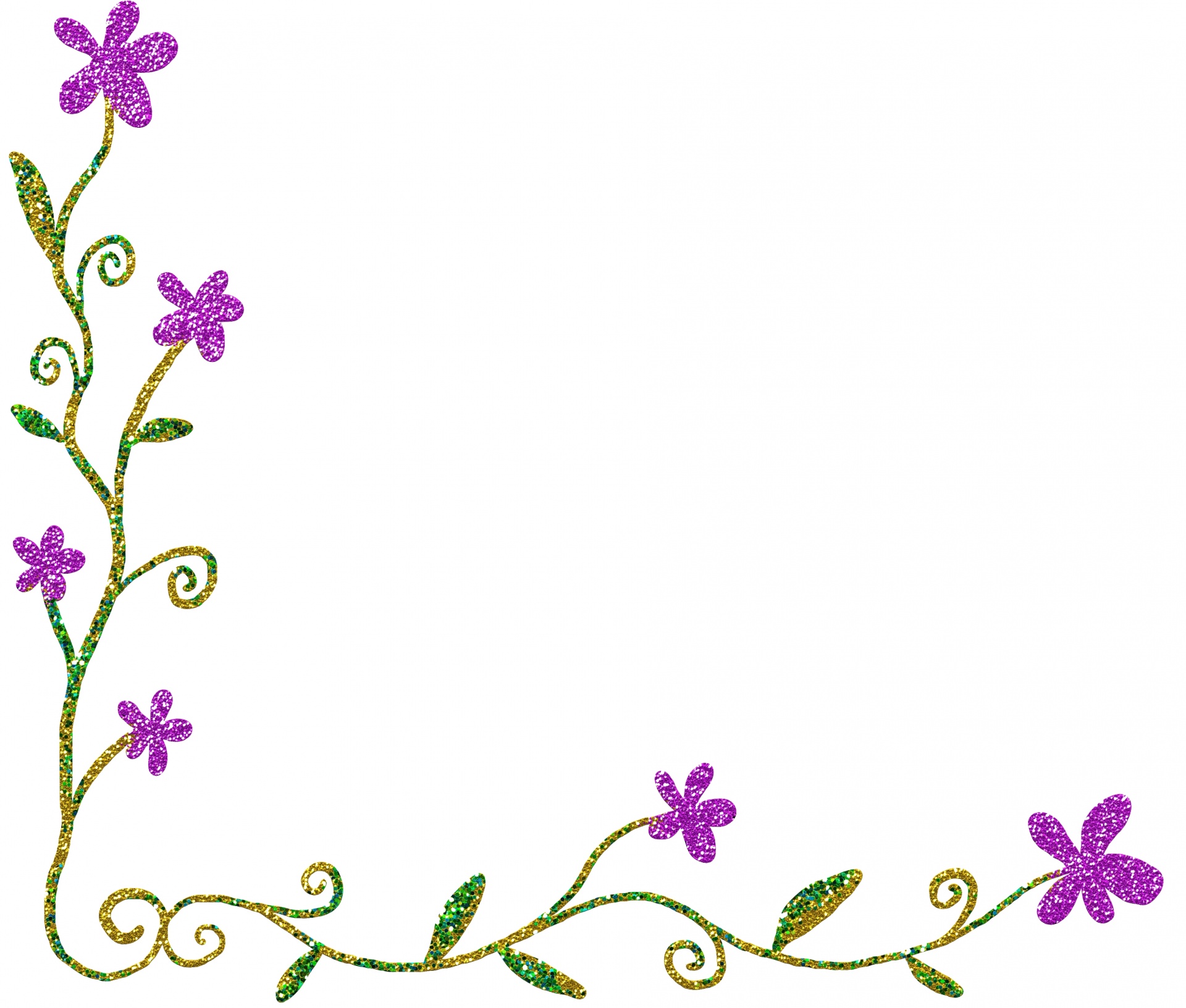 Simple Floral Border Clip Art - img-Abarne