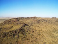 Aerial view of hill