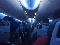 Los asientos del avión de cabina