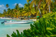 Boot in het Caribisch gebied