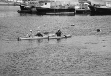 Cuplu caiac canoe