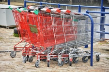 Chariots de supermarché