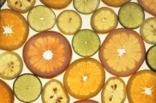 Plakken van de citrusvrucht