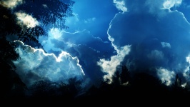 Wolken Overlay-Ölgemälde