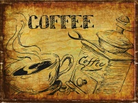 Coffee Time Vintage Teken