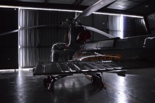 Hélicoptère hangar