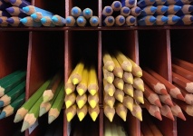 Färgrika pennor
