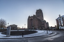 Liverpool Cathedral in de winter