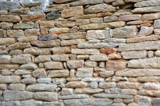 Wall i torra stenar