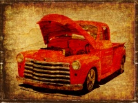Old Truck Vintage Tło