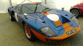Orange Blue Racing Car