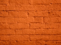 Orange Painted Brick Wall