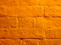 Orange Painted Brick Wall