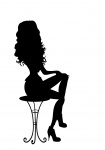 Pin-up-Girl Silhouette