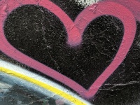 Pink Heart Graffiti