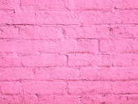 Rosa parede de tijolos pintados