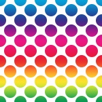Polka Dots Spectrum Wallpaper