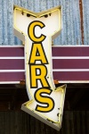 Retro cars sign