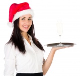 Santa waitress