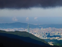 Taipei 101 från 38 km