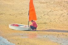 Sailboat on the beach