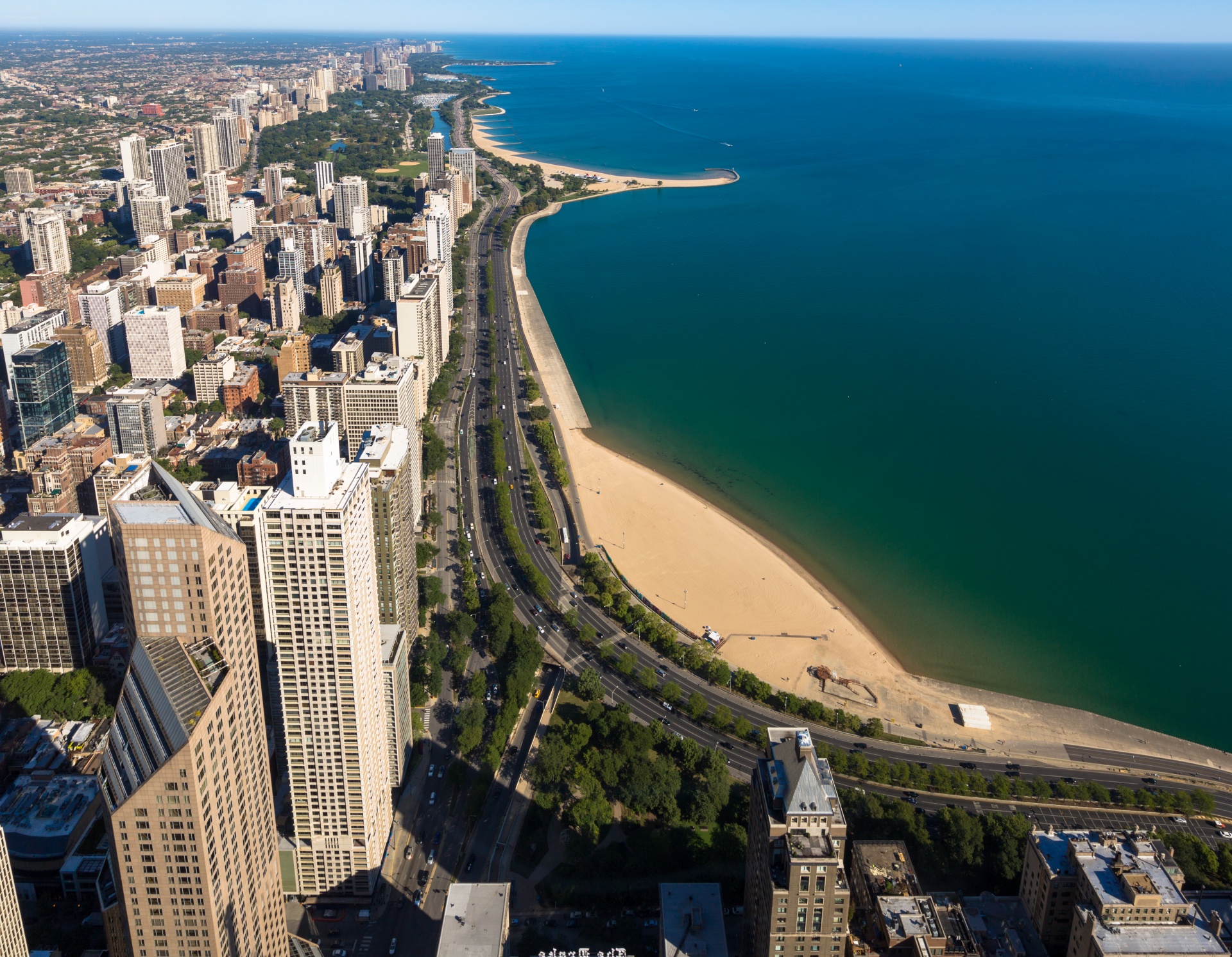 Flygfoto över Chicago