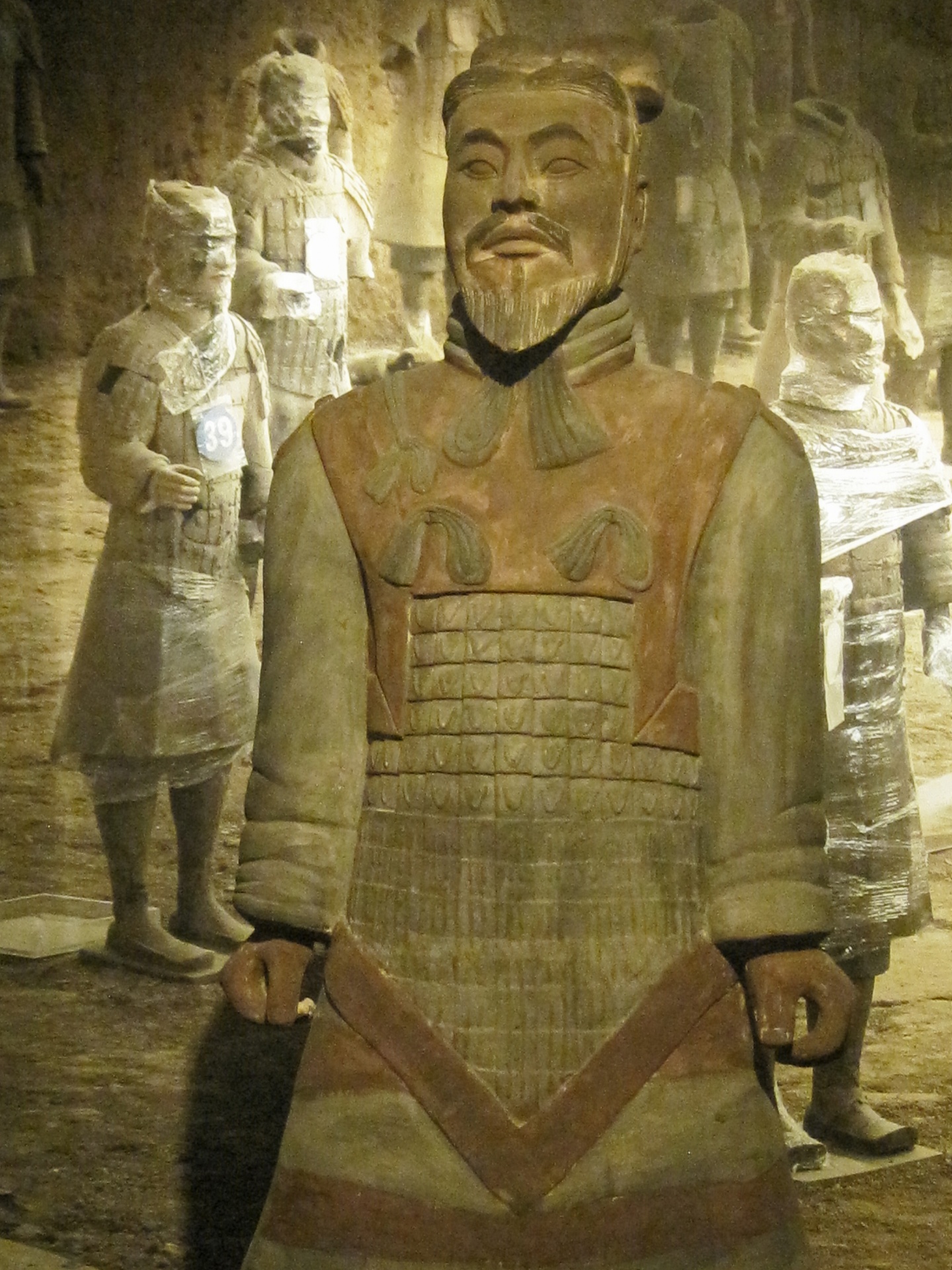 Forntida kinesisk lera armé krigare