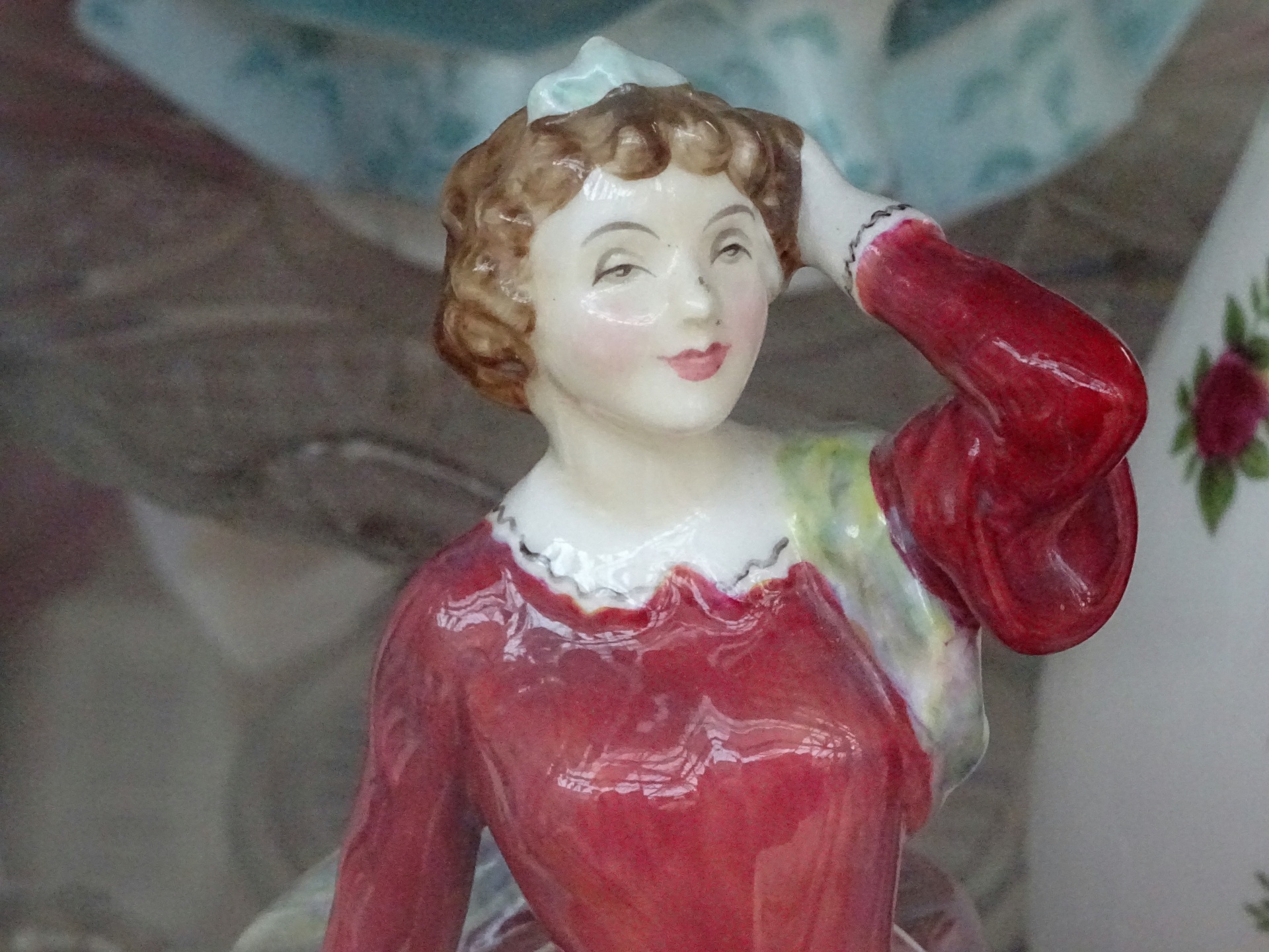 Antique Porcelain Lady Figure