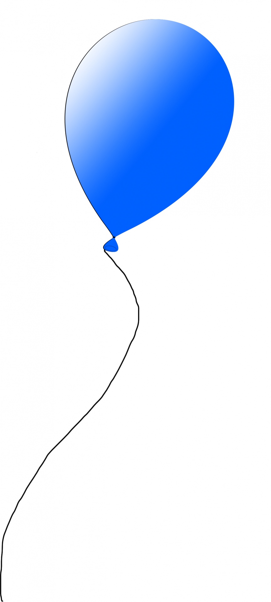 Blå ballong