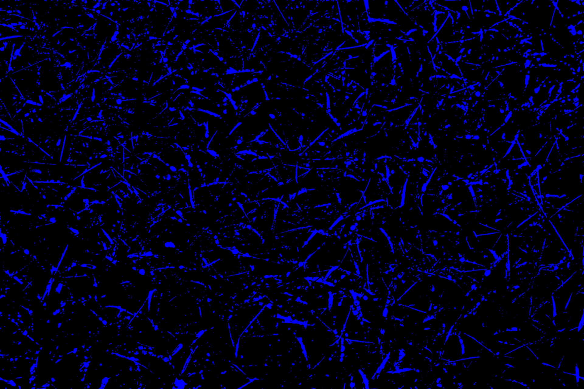 Spruzzi blu su sfondo nero