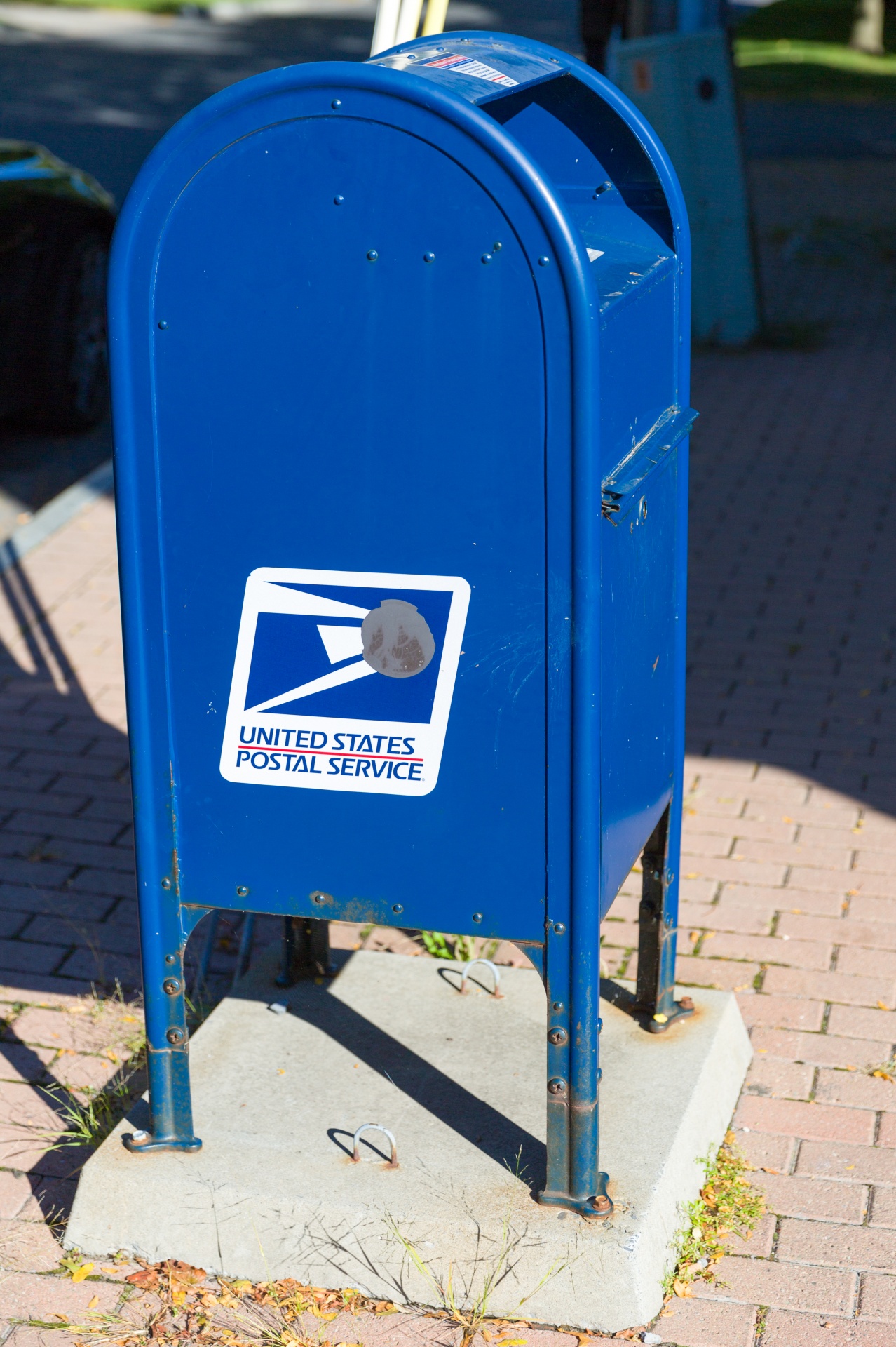 Caixa postal azul dos EUA