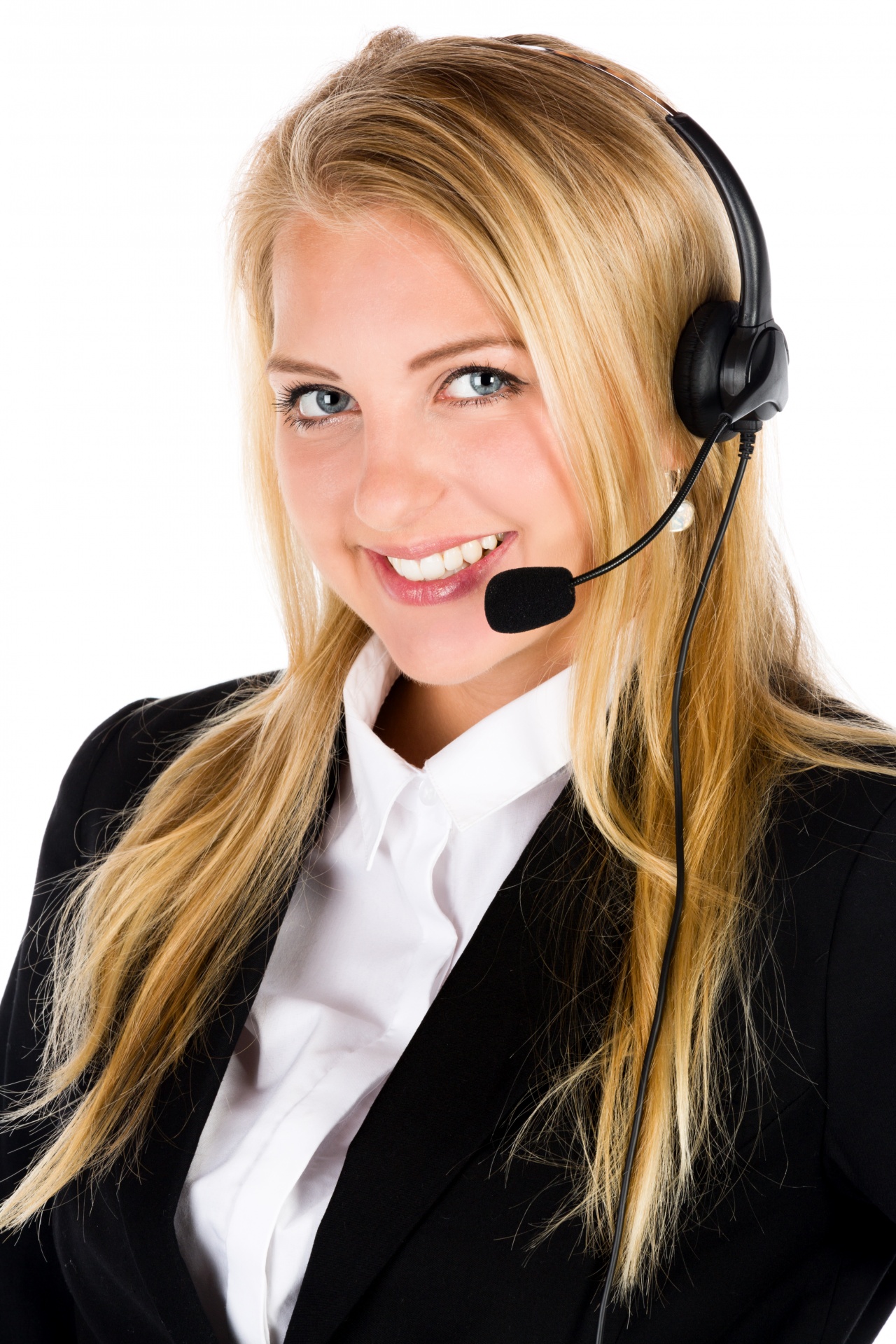 Business Woman With A Headset