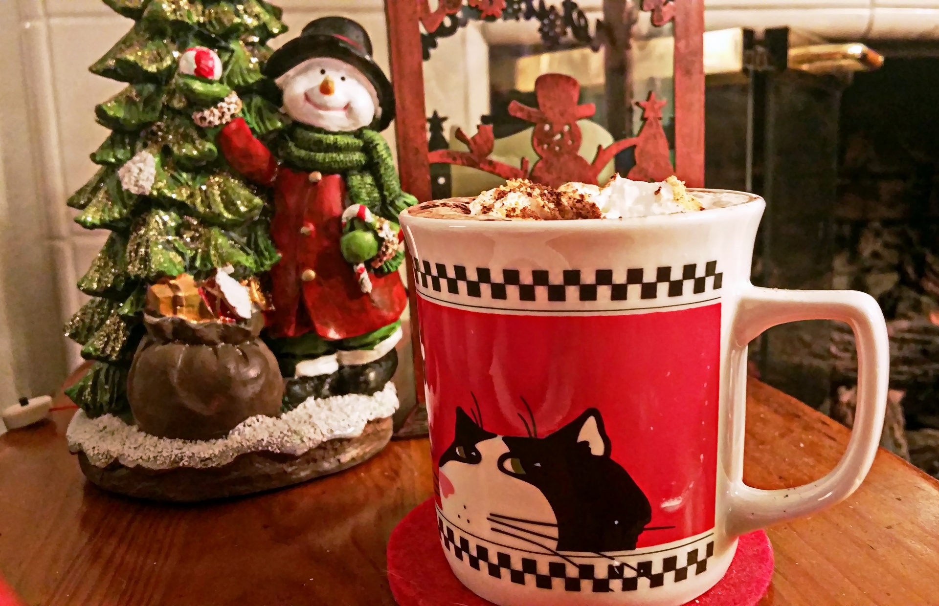 圣诞热巧克力杯