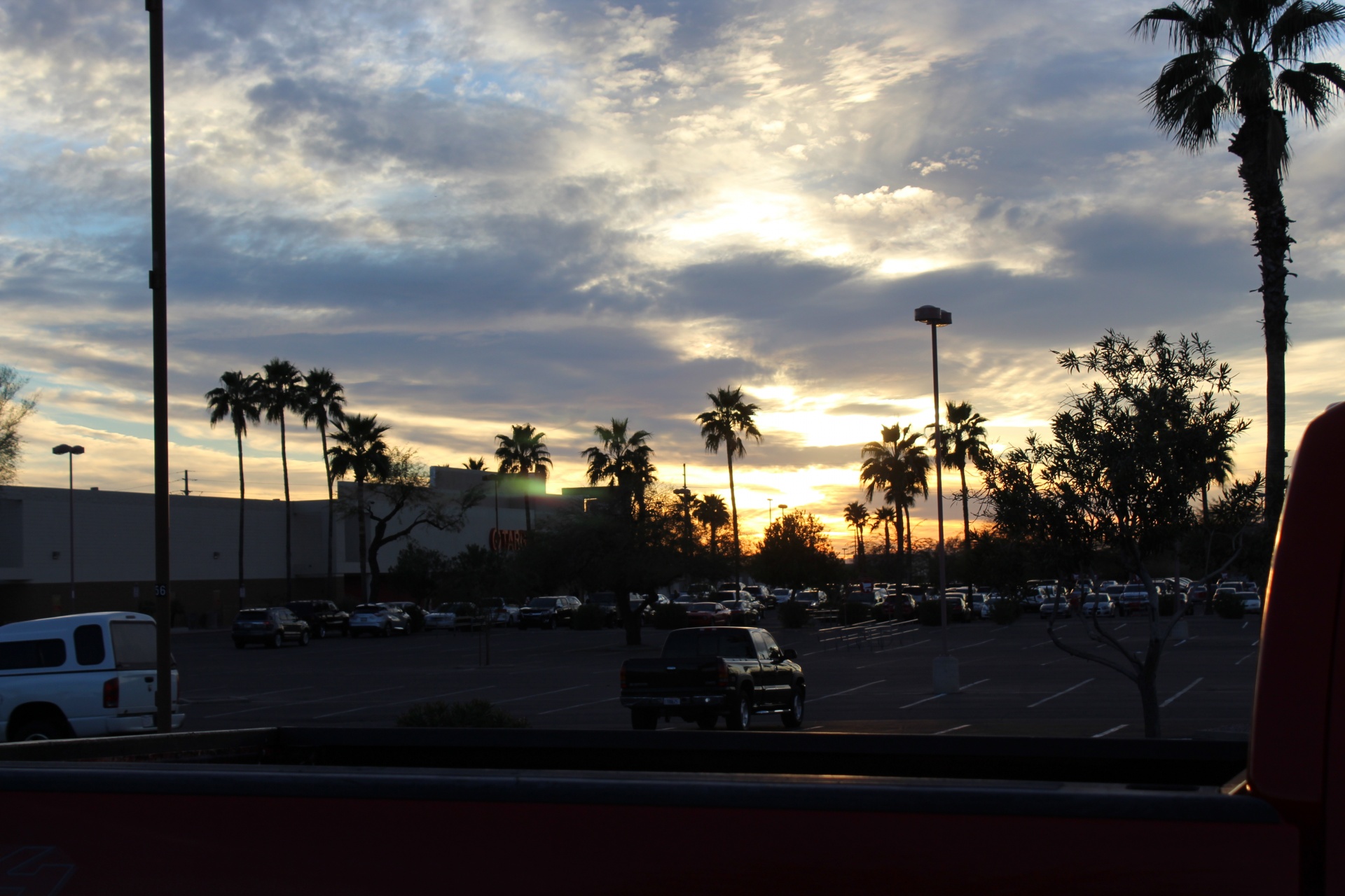 Nuvoloso Arizona Sunset