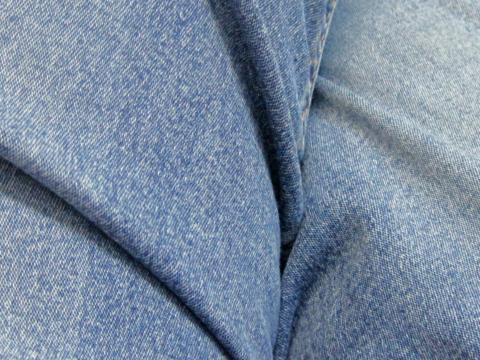 Pieghe in blue jeans