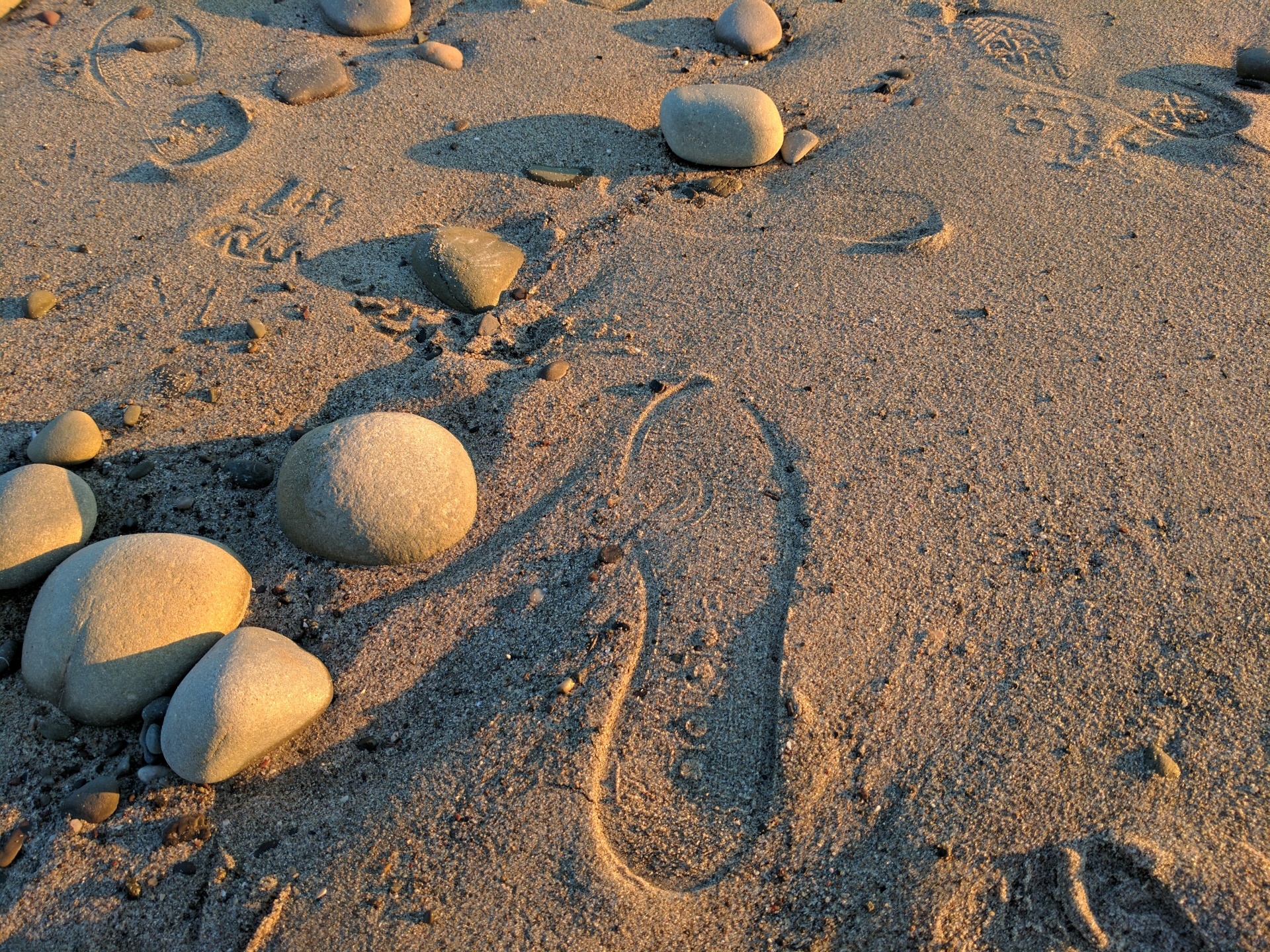 Orma nella sabbia