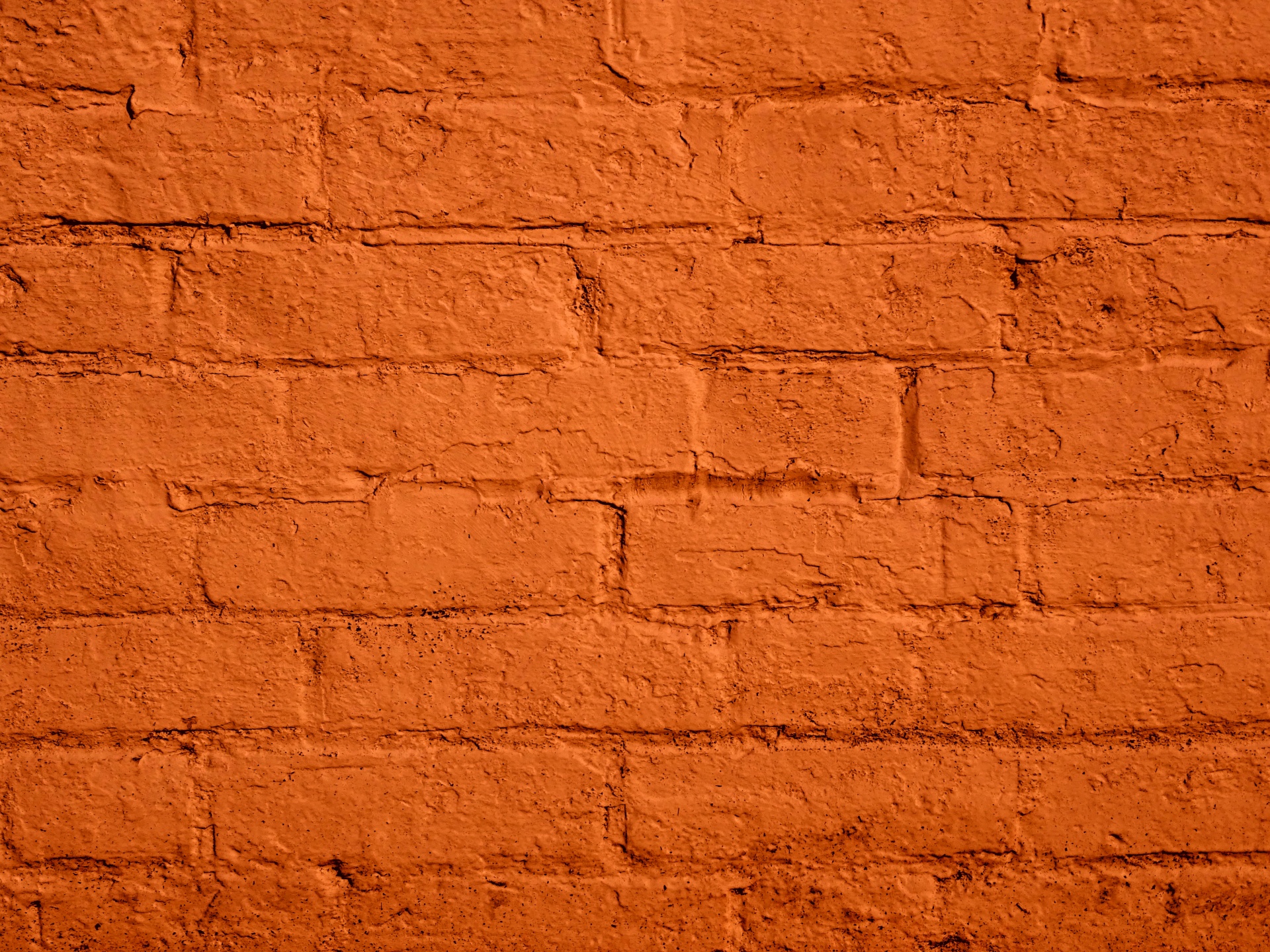 橙彩绘砖墙