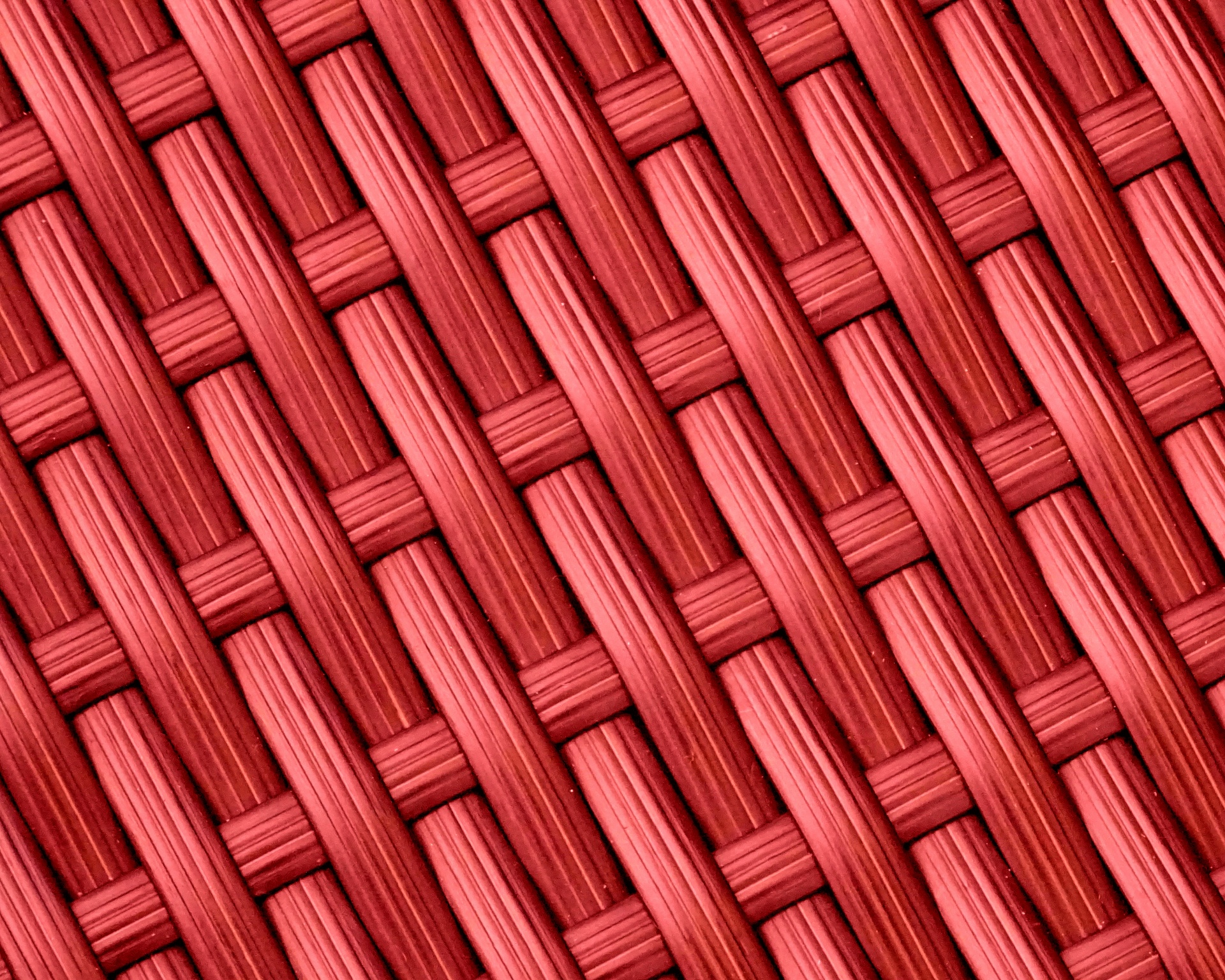 Red Basket Weave Background Pattern