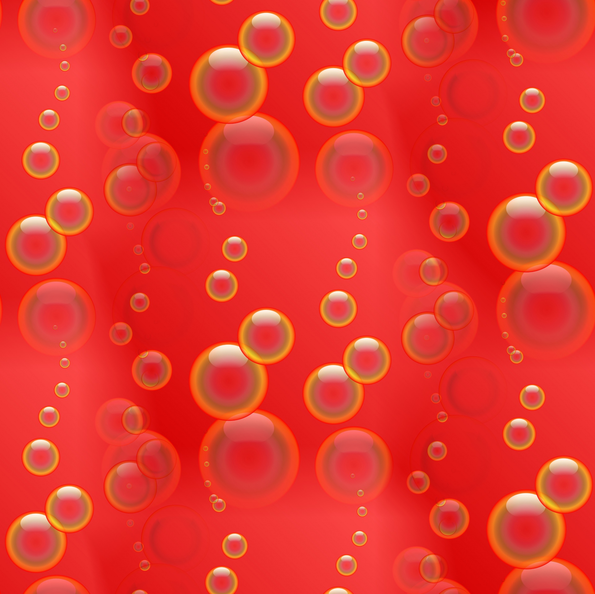 红色泡沫