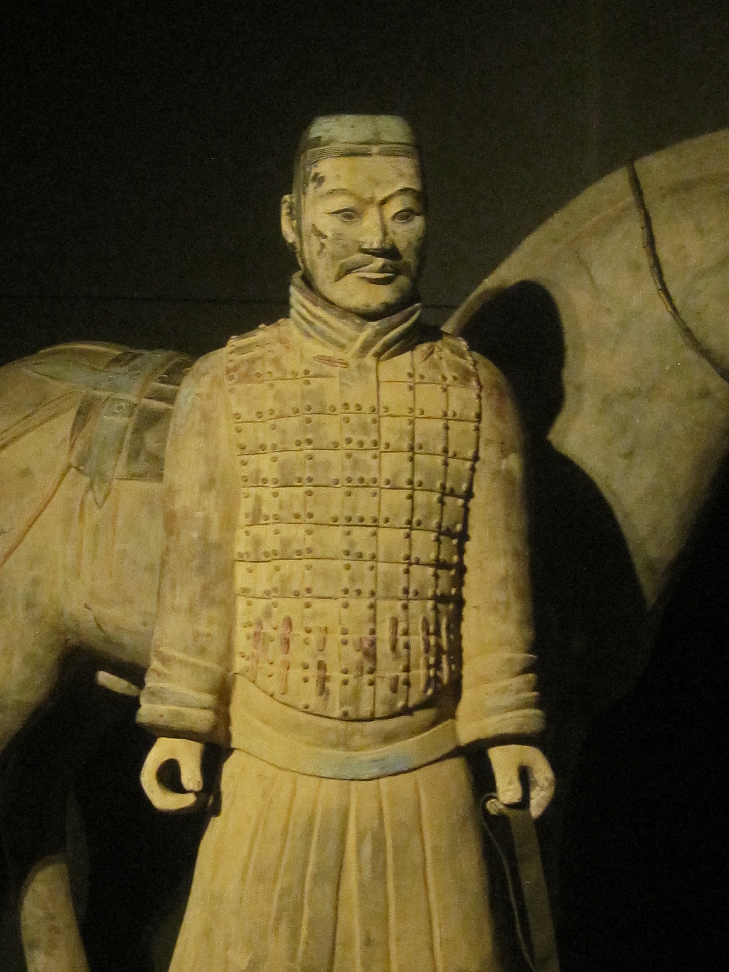 Replica Of Clay Soldier With Horse