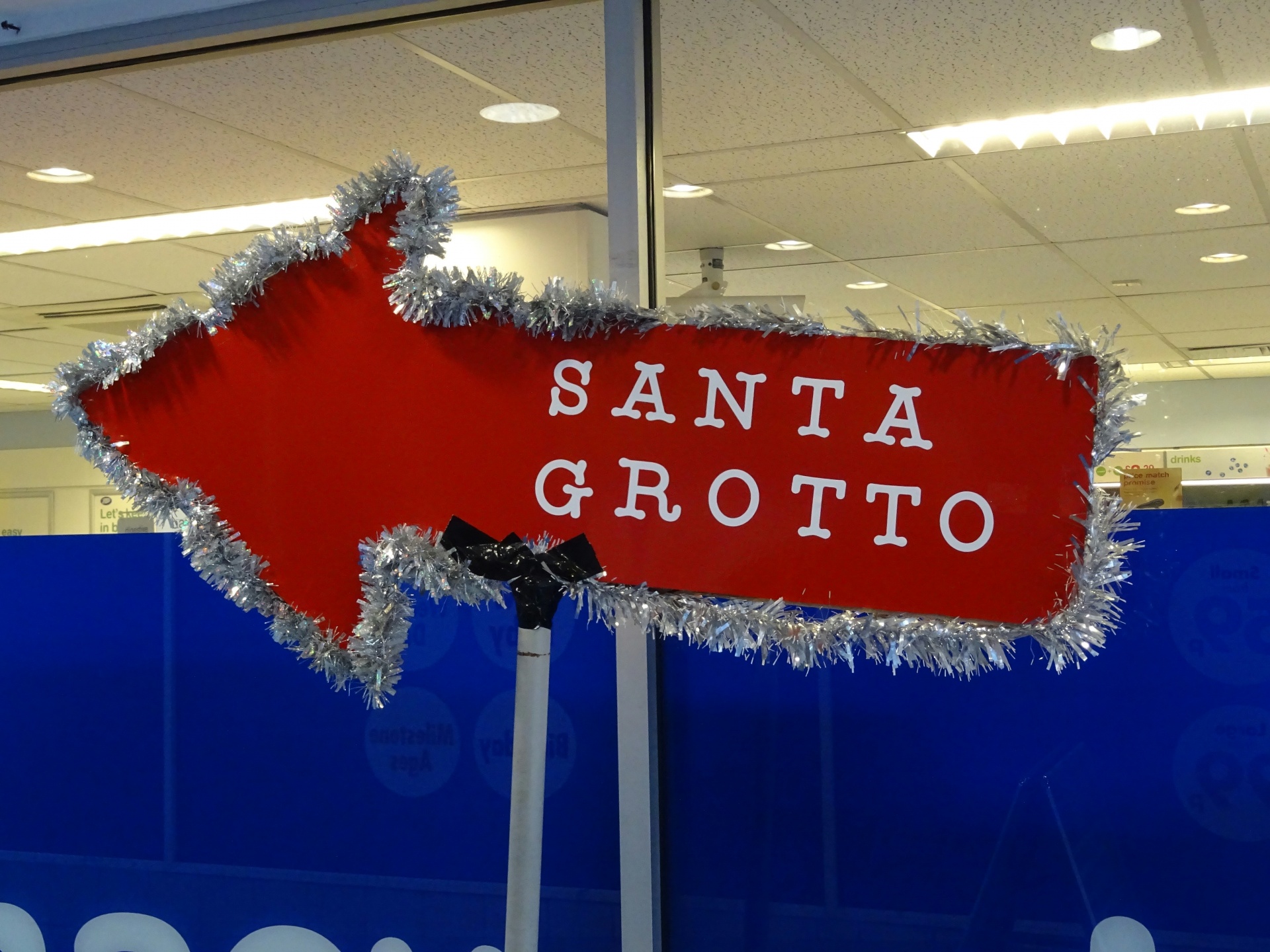 Santa Grotto Sign