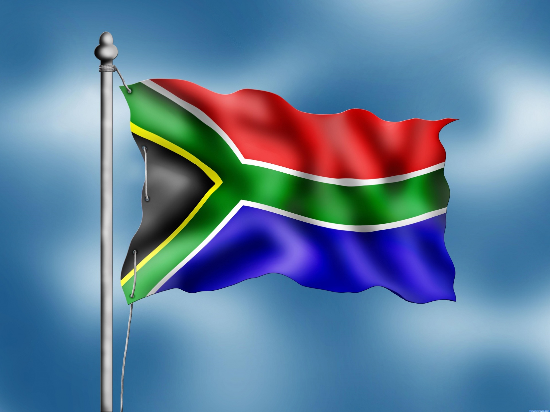 Flag din Africa de Sud