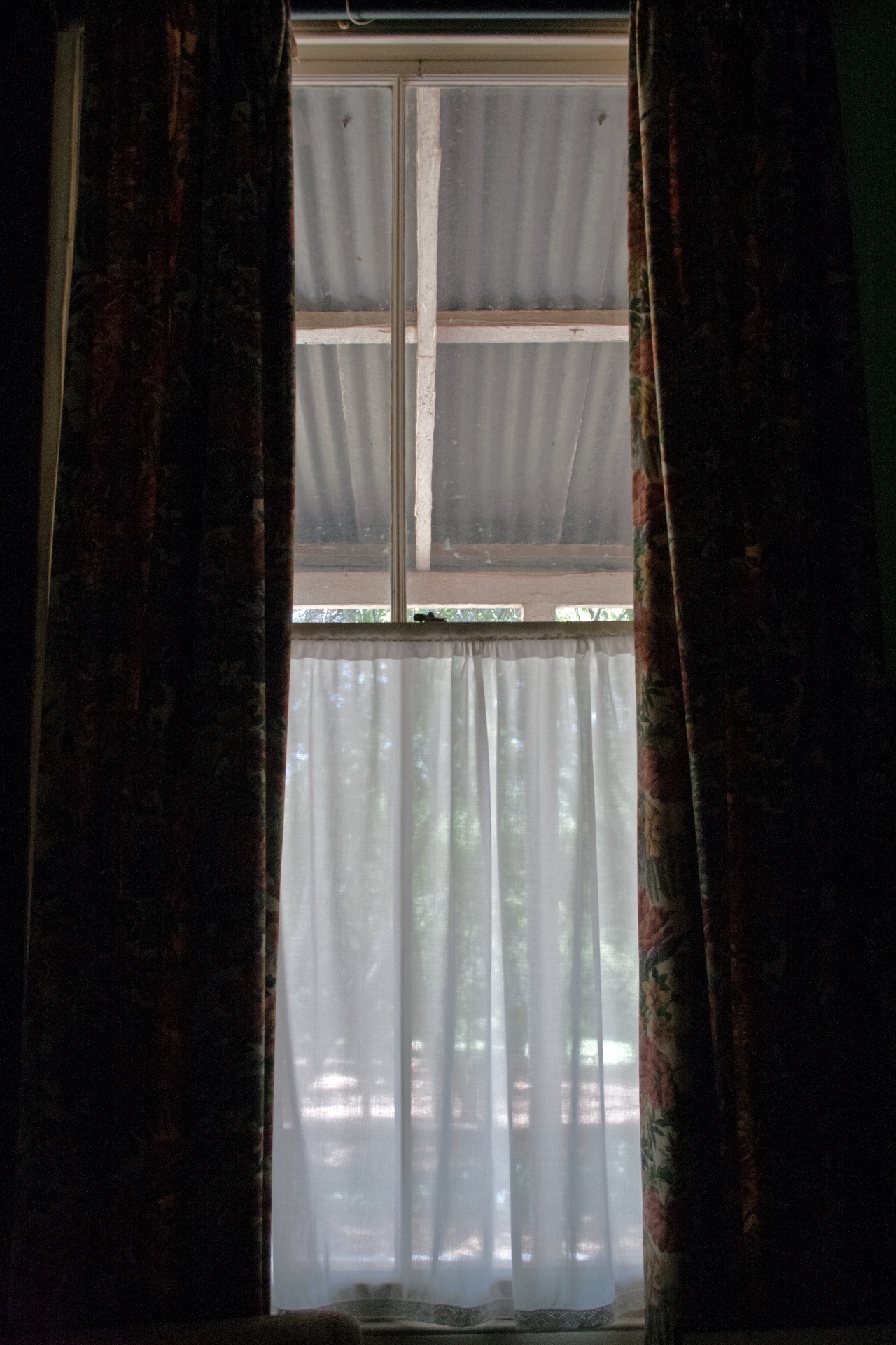 窗帘老式窗