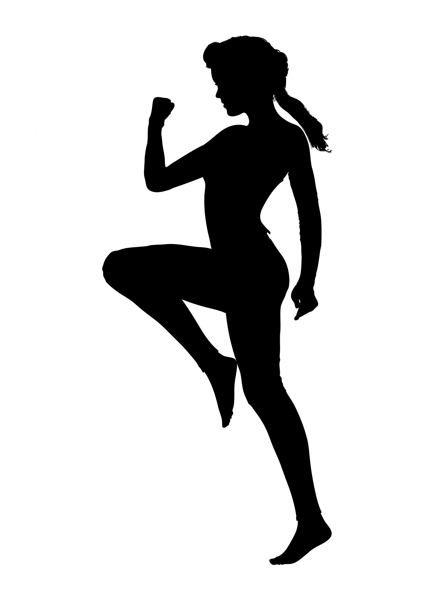 Exercitarea femeie siluetă